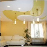 Дизайн потолка в зале: дизайн натяжных, гипсокартонных потолков для зала