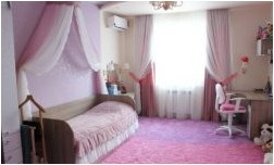 Шторы для детской комнаты для девочек (180 интересных фото)