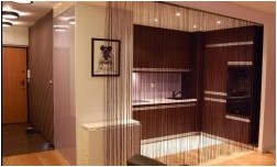 Шторы нити в интерьере (150 интересных фото дизайна)