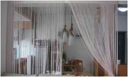Шторы нити в интерьере (150 интересных фото дизайна)