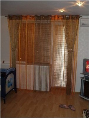 Шторы нити в интерьере (150 интересных фото дизайна)