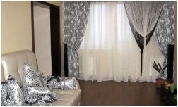 Шторы нити в интерьере (150 интересных фото дизайна)