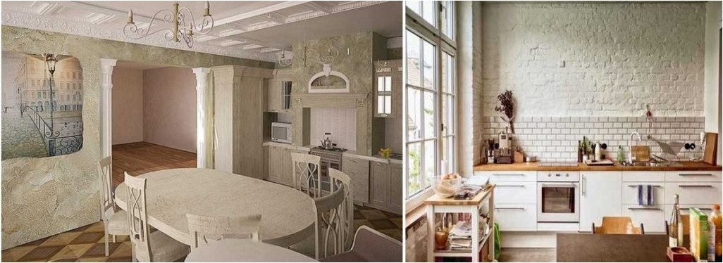 Декоративная штукатурка на кухне (137 интересных фото дизайна)