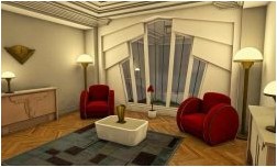 Гостиная в стиле арт-деко (120 фото, 2 видео)