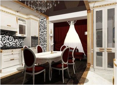 Кухня в стиле арт-деко (125 фото дизайна)