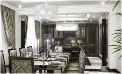 Кухня в стиле арт-деко (125 фото дизайна)