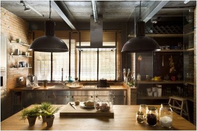 Кухня в стиле лофт (101 фото решений, 1 видео) (кухня, стиль, лофт, фото) Кухня в стиле лофт (101 фото решений, 1 видео)