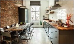 Кухня в стиле лофт (101 фото решений, 1 видео) (кухня, стиль, лофт, фото) Кухня в стиле лофт (101 фото решений, 1 видео)