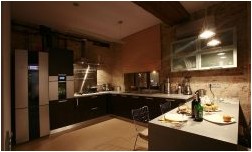 Кухня в стиле лофт (101 фото решений, 1 видео) (кухня, стиль, лофт, фото) Кухня в стиле лофт (101 фото решений, 1 видео)