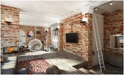 Лофт в маленькой квартире (150 интересных фото дизайна) (лофт, маленькая, квартира, фото) Лофт в маленькой квартире (150 интересных фото дизайна)
