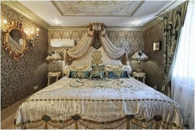 Спальня в стиле барокко (100 фото дизайна, 3 видео) (спальня, стиль, барокко) Спальня в стиле барокко (100 фото дизайна, 3 видео)