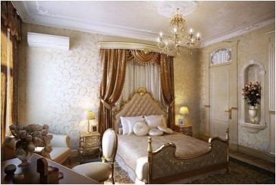 Спальня в стиле барокко (100 фото дизайна, 3 видео) (спальня, стиль, барокко) Спальня в стиле барокко (100 фото дизайна, 3 видео)