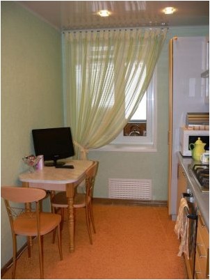Тюль на кухню (120 интересных фото-идей дизайна) (тюль, кухня, фото, дизайна) Тюль на кухню (120 интересных фото-идей дизайна)